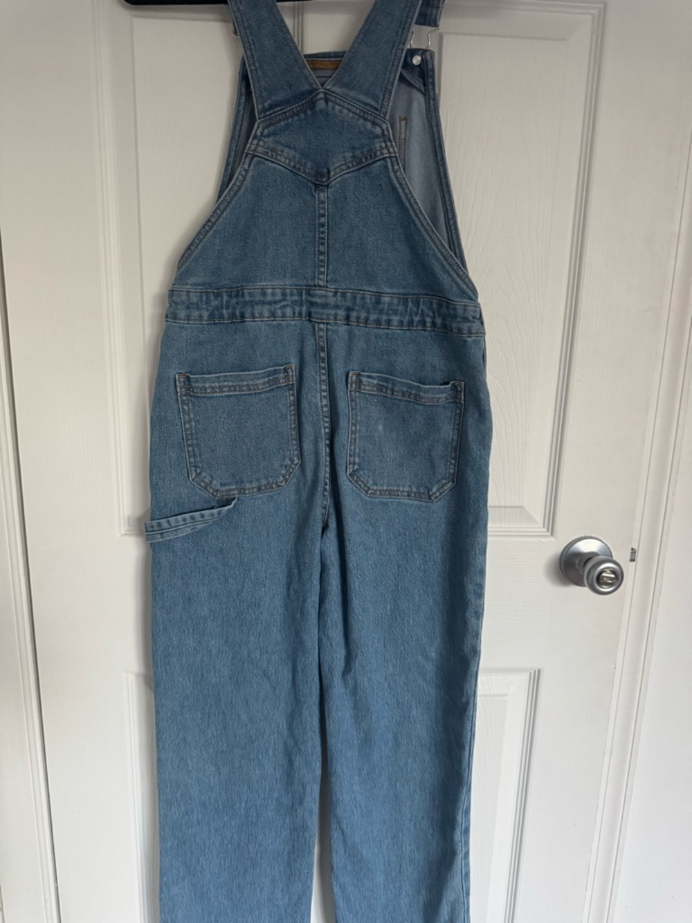 Epic Threads Girls Blue Denim Overalls with Striped Tee - Picture 10 of 13